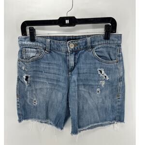 New York & Company denim women's cutoffs size 2 100% cotton